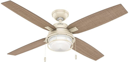 Ventilador Ocala claro para exteriores de 52'' aspas reversibles Hunter