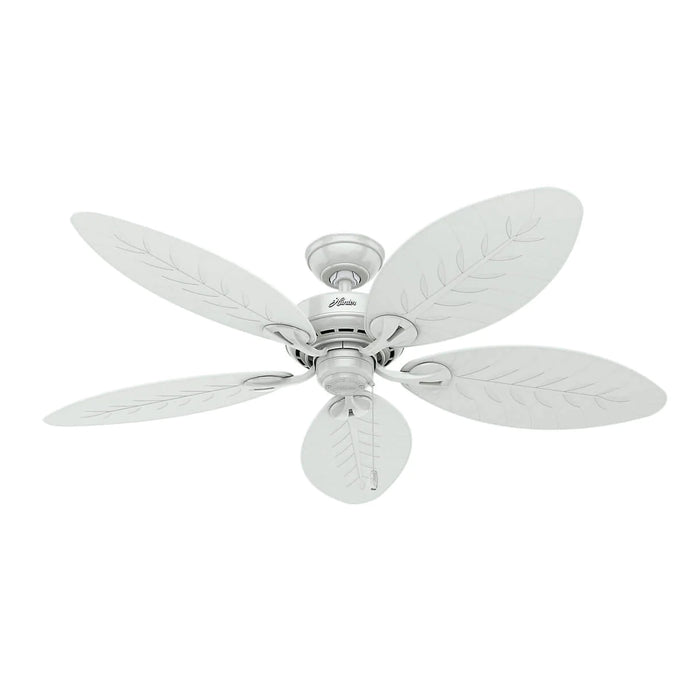 Ventilador de techo para exteriores bayview blanco de 54'' Hunter