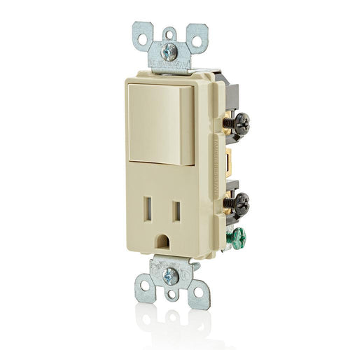 APAGADOR COMBINADO LEVITON DECORA MARFIL - GRUPODONPEDRO