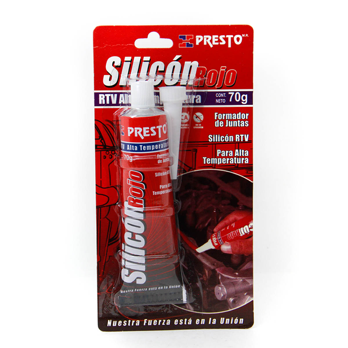 Silicon rtv altas temperaturas 70gr varios colores