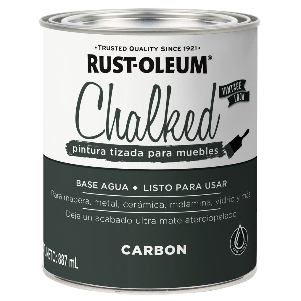 Pintura chalked carbon para muebles 887ml