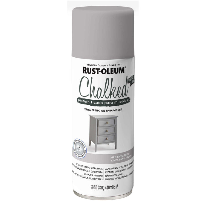 Pintura en aerosol chalked gris envejecido 340gr