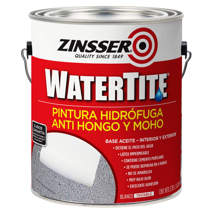 Pintura hidrofuga anti hongos y moho blanca 3.8Lts