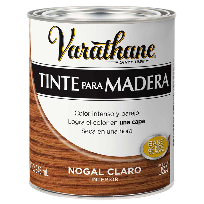 Tinte para madera interior nogal claro 946ml