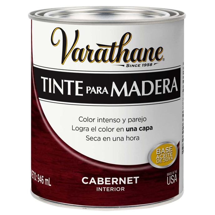 Tinte para madera interior cabernet 946ml