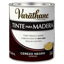 Cargar imagen en el visor de la galería, Tinte para madera interior cerezo negro 946ml
