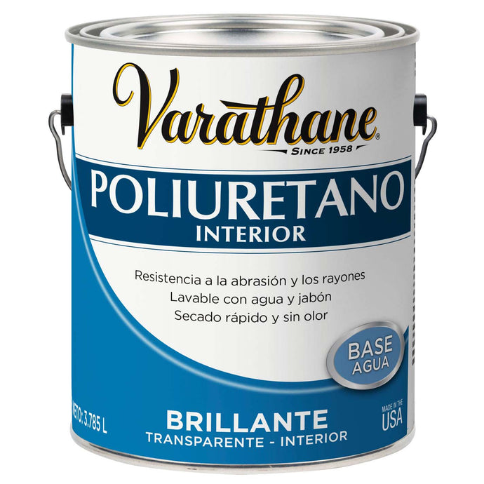 Poliuretano para interior brillante transparente 3.8Lts