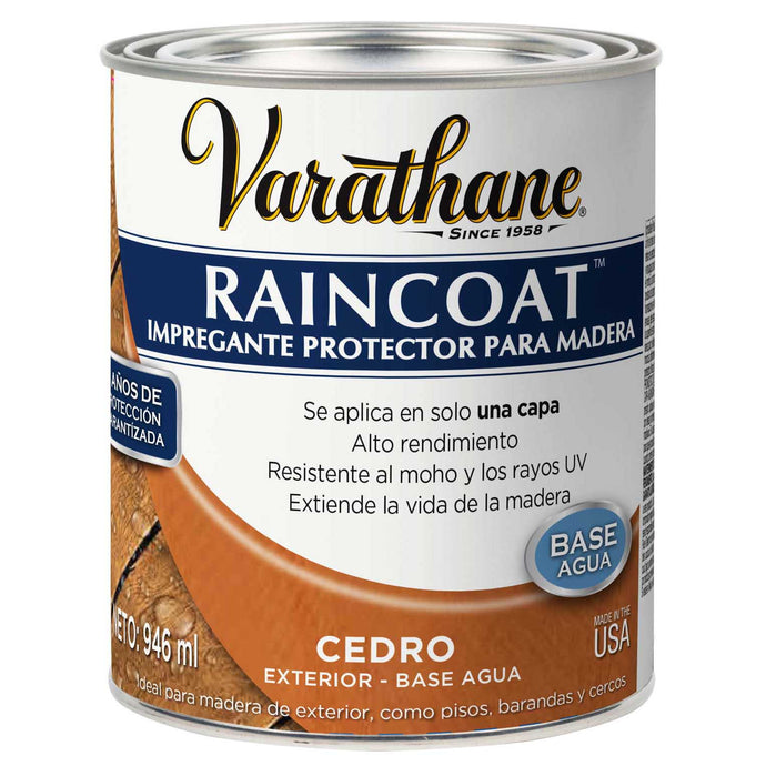 Raincoat para madera cedro 946ml Dap