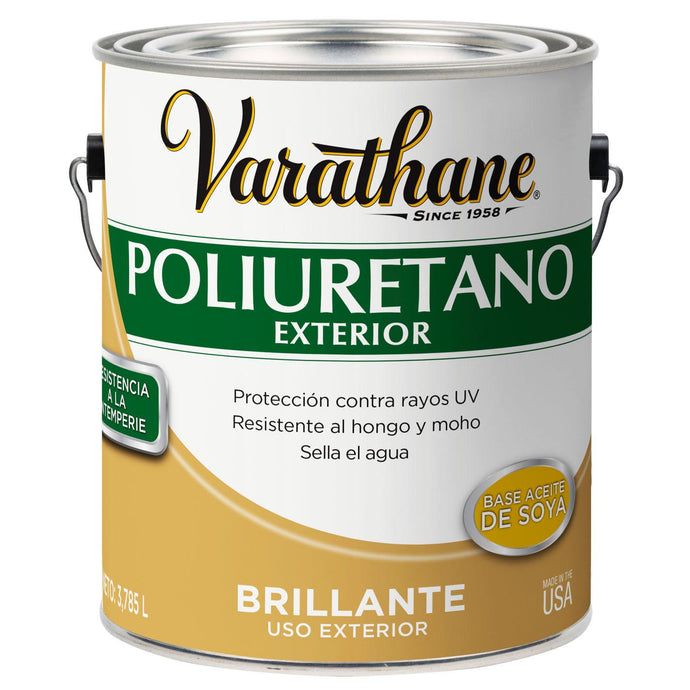 Poliuretano exterior Varathane transparente brillante 3.8Lt