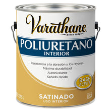 Cargar imagen en el visor de la galería, Poliuretano interior transparente satinado Varathane 3.8Lt
