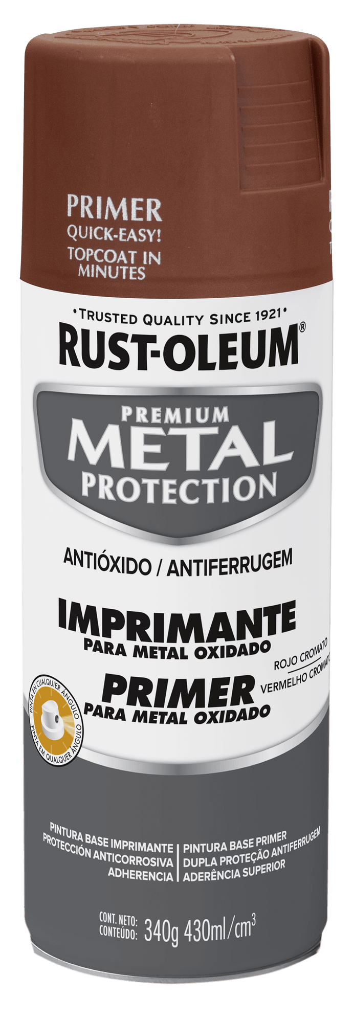 IMPRIMANTE ANTICORROSIVO PARA METAL OXIDADO - ROJO CROMADO - GRUPODONPEDRO