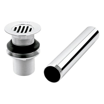 CONTRA DE LAVABO CON REJILLA SIN REBOSADERO HELVEX - GRUPODONPEDRO