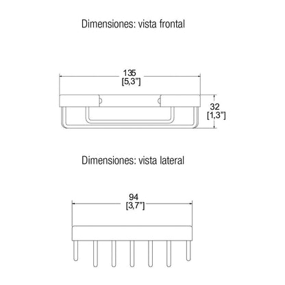 JABONERA DE REJILLA CROMO HELVEX REJ-01 - GRUPODONPEDRO