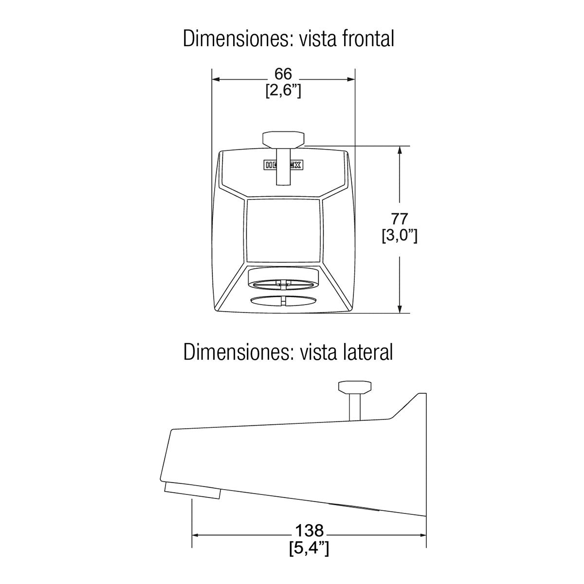 Salida de tina elite Helvex th-148