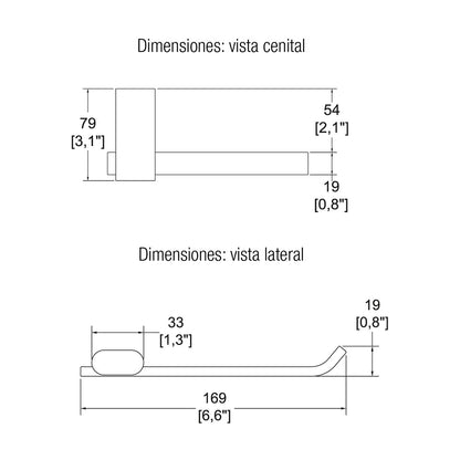 Portapapel premier ebano Helvex
