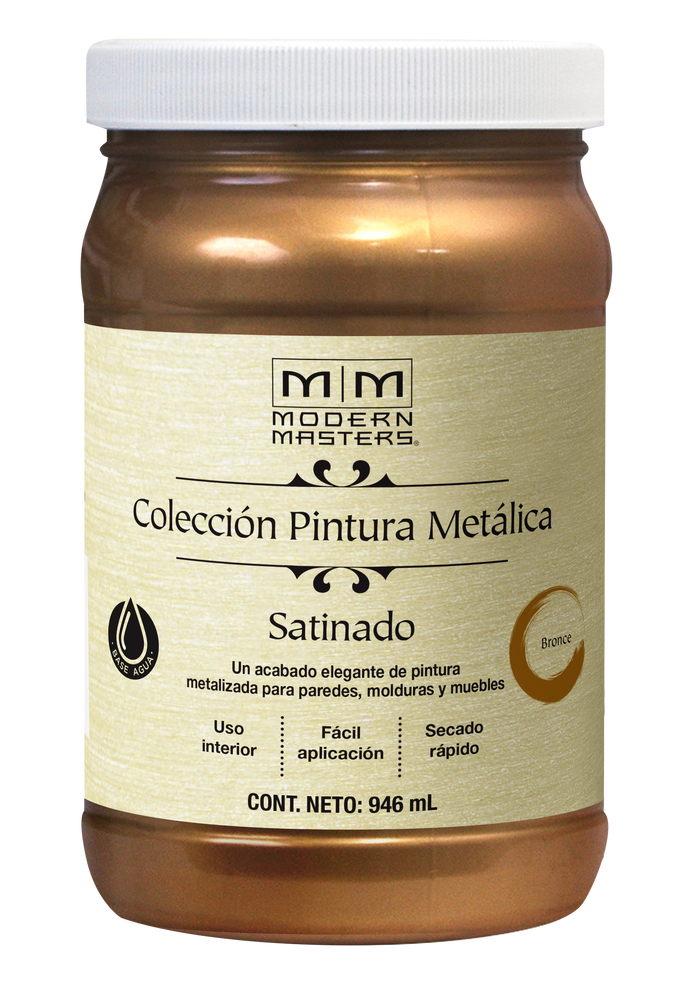 Pintura metalica modern masters bronce satinado 946ml