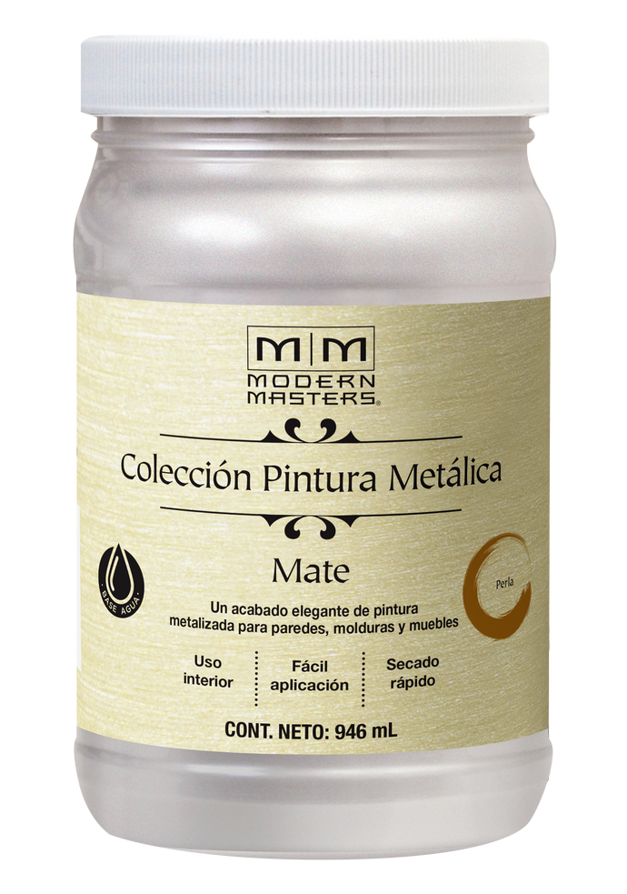 Pintura metalica modern masters perla mate 946ml