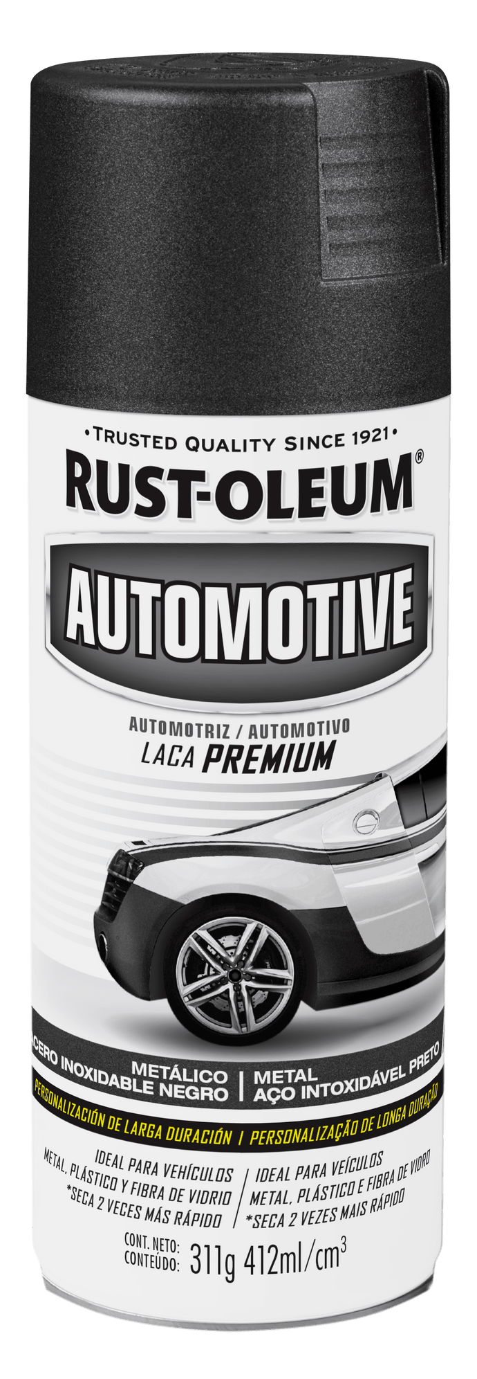 LACA PREMIUM AUTOMOVIL ACERO INOXIDABLE NEGRO 311 GR - GRUPODONPEDRO