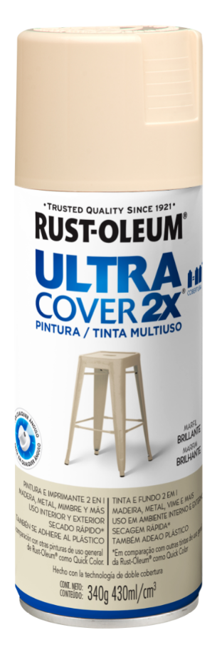 Pintura en aerosol multiusos marfil brillante 340g