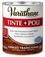 Cargar imagen en el visor de la galería, Tinte para madera + poliuretano - cerezo tradicional 946ml
