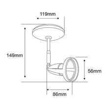 Cargar imagen en el visor de la galería, LAMPARA DE INTERIOR BAVENO BLANCA BASE GU10 TECNOLITE - GRUPODONPEDRO
