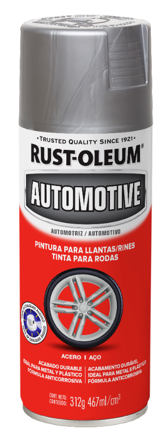 Pintura para rines acero 340gr rust oleum