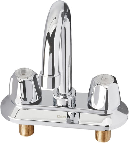 Mezcladora para lavabo de 4'' Dica 4062 con manerales y cubierta