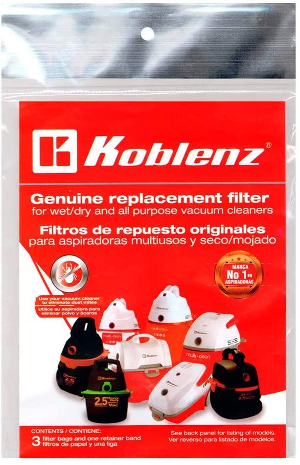 FILTRO MULTIUSOS PARA ASPIRADORAS KOBLENZ 3 PZAS - GRUPODONPEDRO