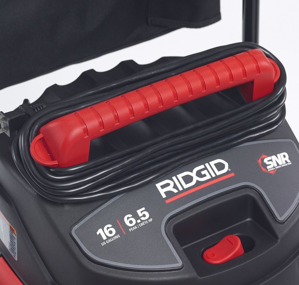 Aspiradora para solidos y liquidos 16 galones 6.5Hp Ridgid