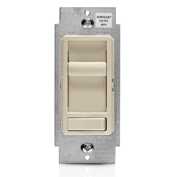 DIMMER DESLIZABLE 600W LEVITON 06674-P0T - GRUPODONPEDRO