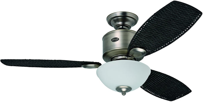 Ventilador west indies ii negro mate de 54'' Hunter