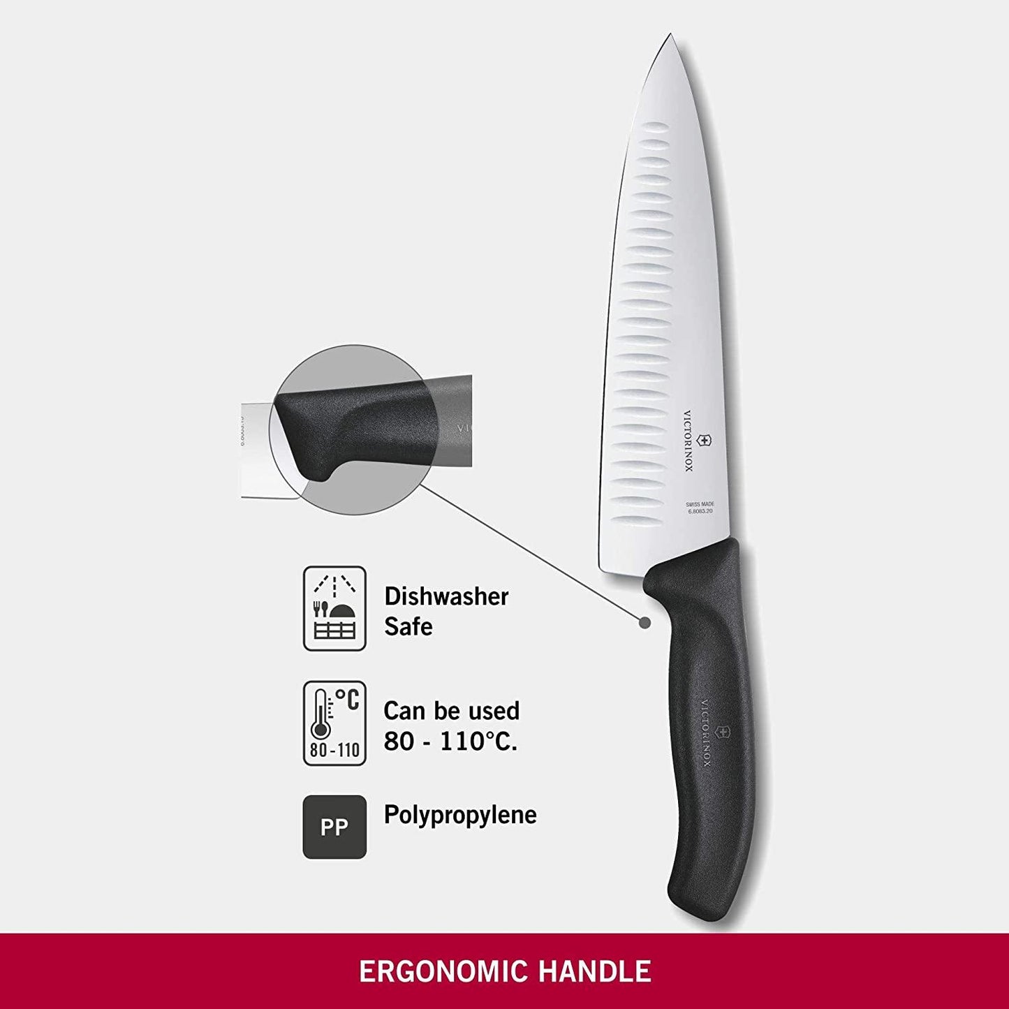 CUCHILLO PARA CHEF VICTORINOX 20CM - GRUPODONPEDRO