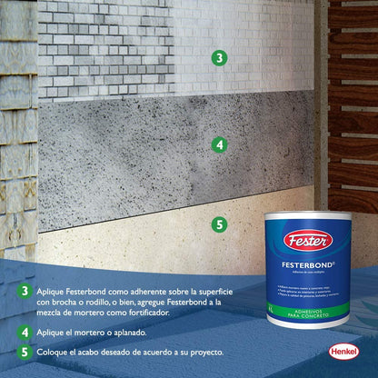 Festerbond adhesivo usos multiples y concreto 4lt