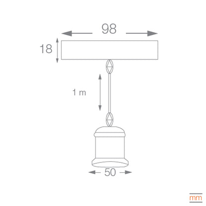 Pendulum e27 uso interior osram