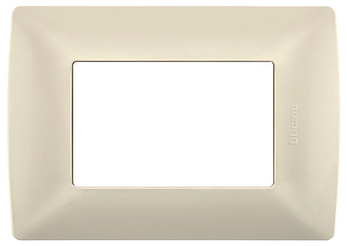 Placa de resina con chasis marfil quinziño mx Bticino