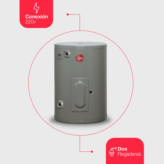 Calentador de deposito eléctrico Rheem de 76L para 2 servicios 220V
