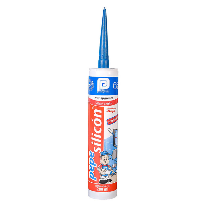 Sellador pepe silicón transparente 280ml pennsylvania