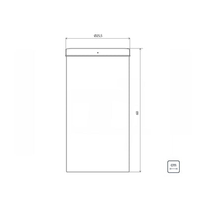 Cesto de basura de acero inox tapa de vaiven 30l Tramontina