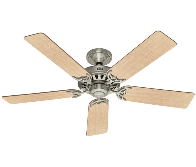 Ventilador de techo architect niquel cepillado de 52'' con aspas reversibles Hunter