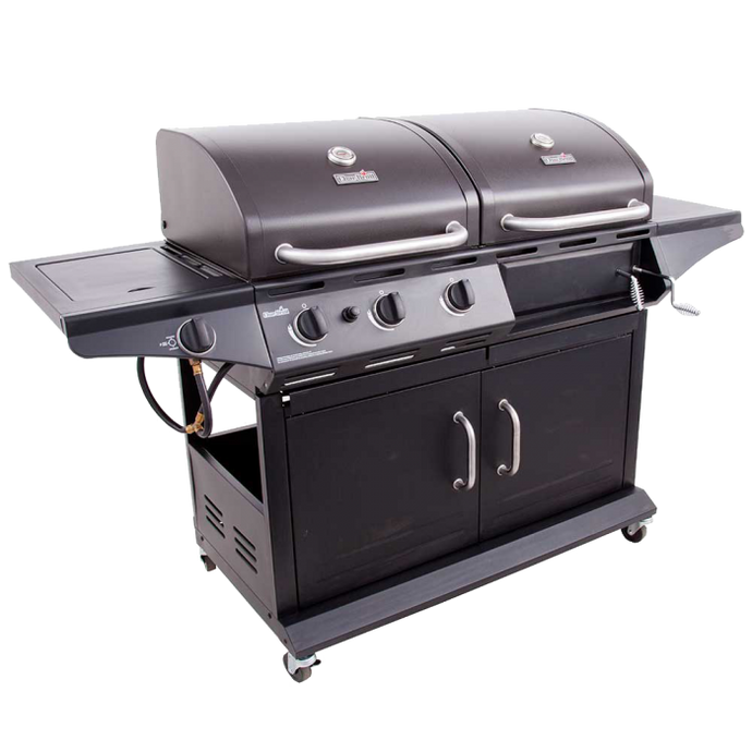 Asador mixto Deluxe de carbón y gas Charbroil