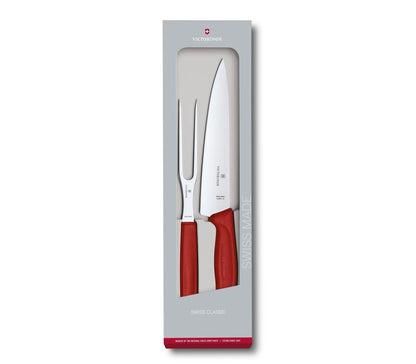 JUEGO DE CUCHILLO Y TENEDOR PARA TRINCHAR VICTORINOX - GRUPODONPEDRO