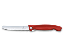 Cargar imagen en el visor de la galería, CUCHILLO PLEGABLE PARA VERDURAS ROJO VICTORINOX - GRUPODONPEDRO
