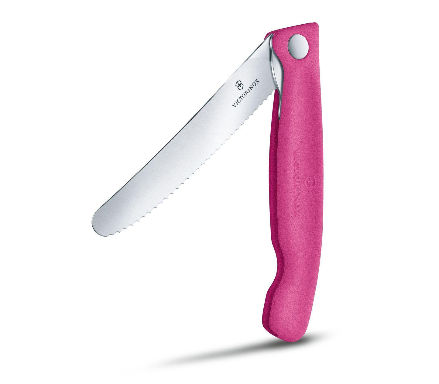 CUCHILLO PARA VERDURA PLEGABLE Y LIGERO VICTORINOX ROSA - GRUPODONPEDRO
