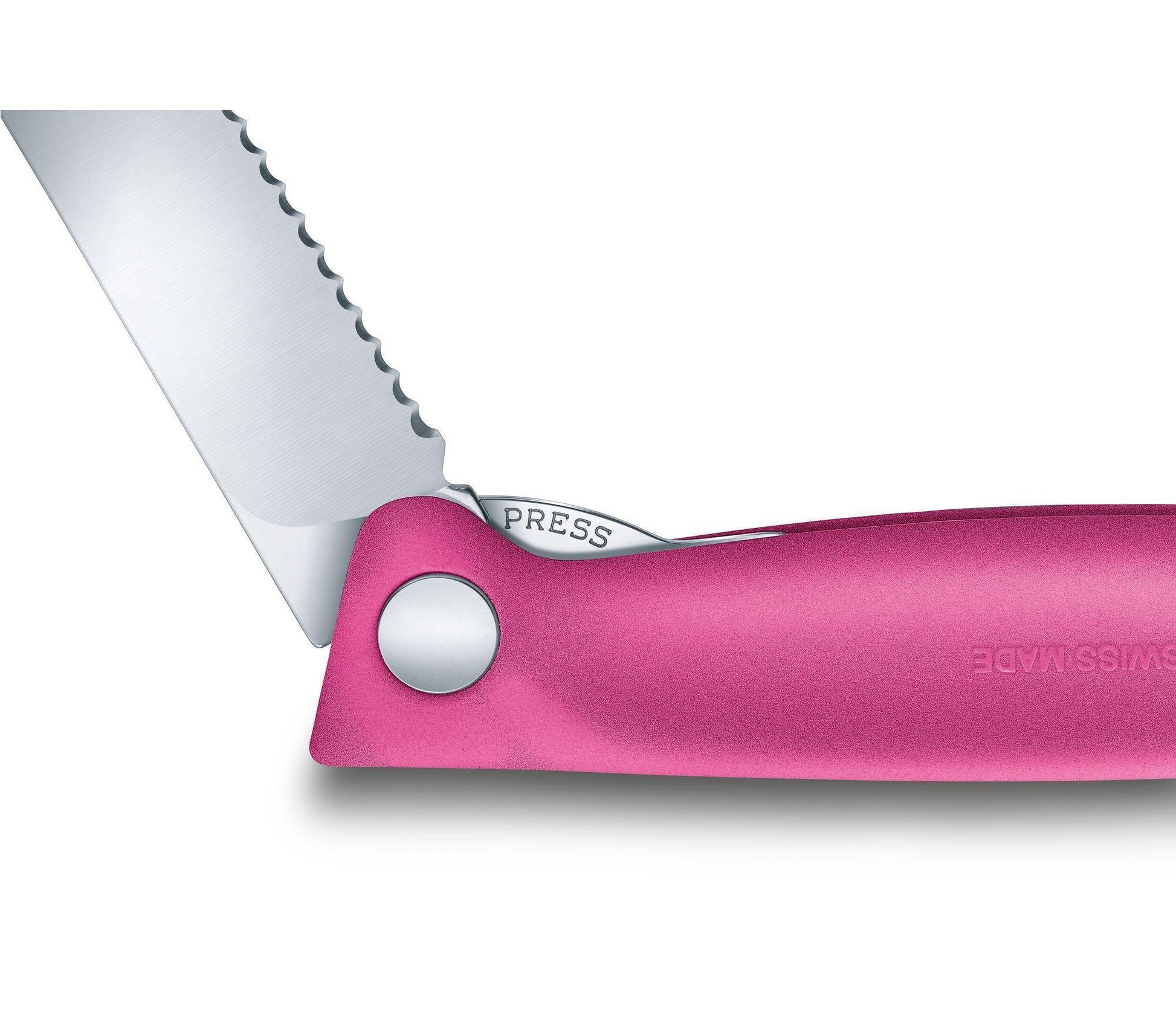 CUCHILLO PARA VERDURA PLEGABLE Y LIGERO VICTORINOX ROSA - GRUPODONPEDRO