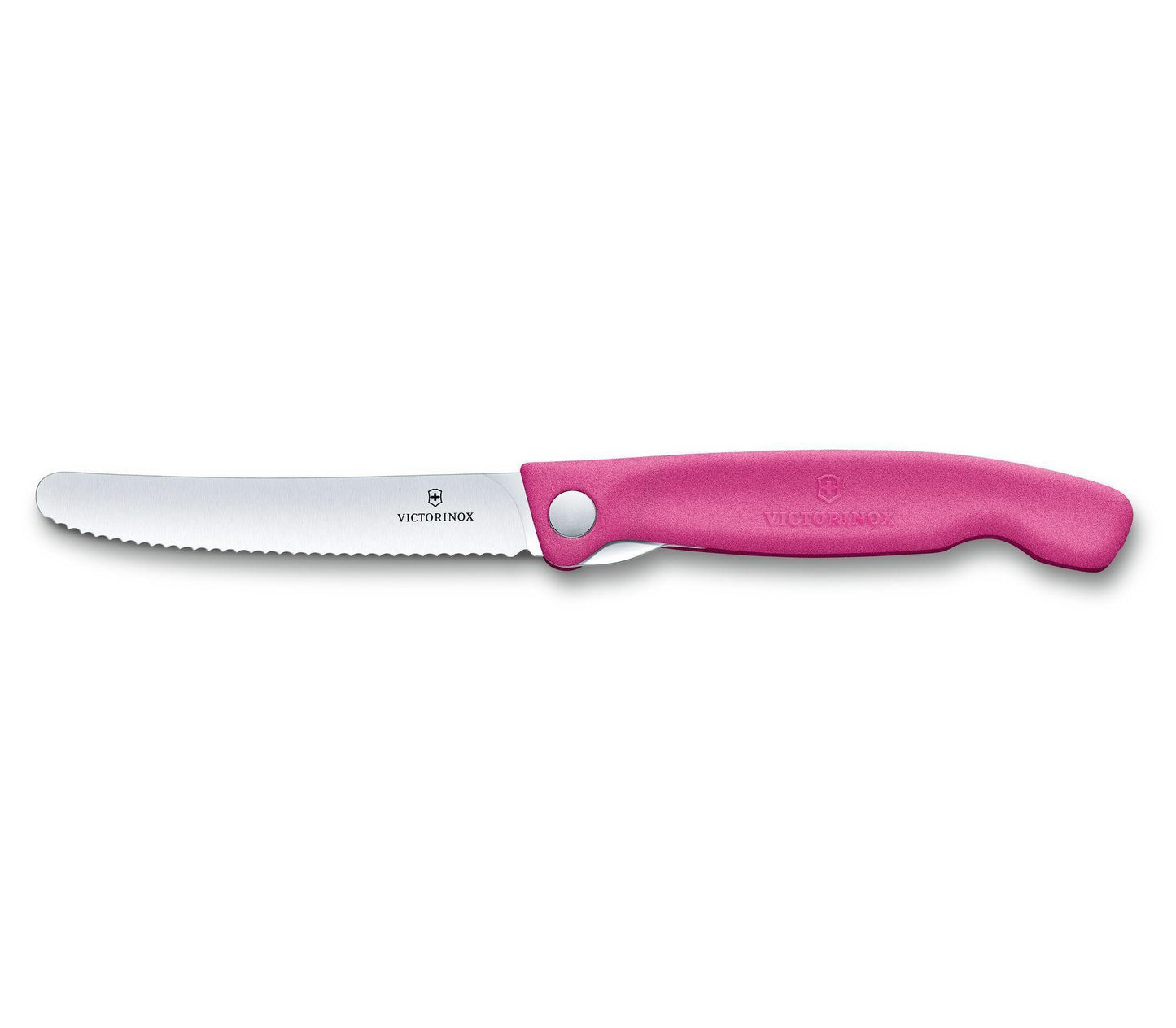 CUCHILLO PARA VERDURA PLEGABLE Y LIGERO VICTORINOX ROSA - GRUPODONPEDRO