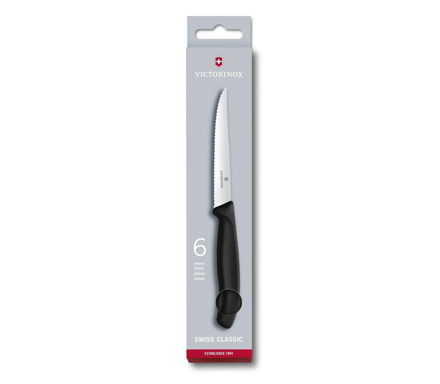 JUEGO DE CUCHILLOS PARA BISTEC VICTORINOX 6 PZAS - GRUPODONPEDRO