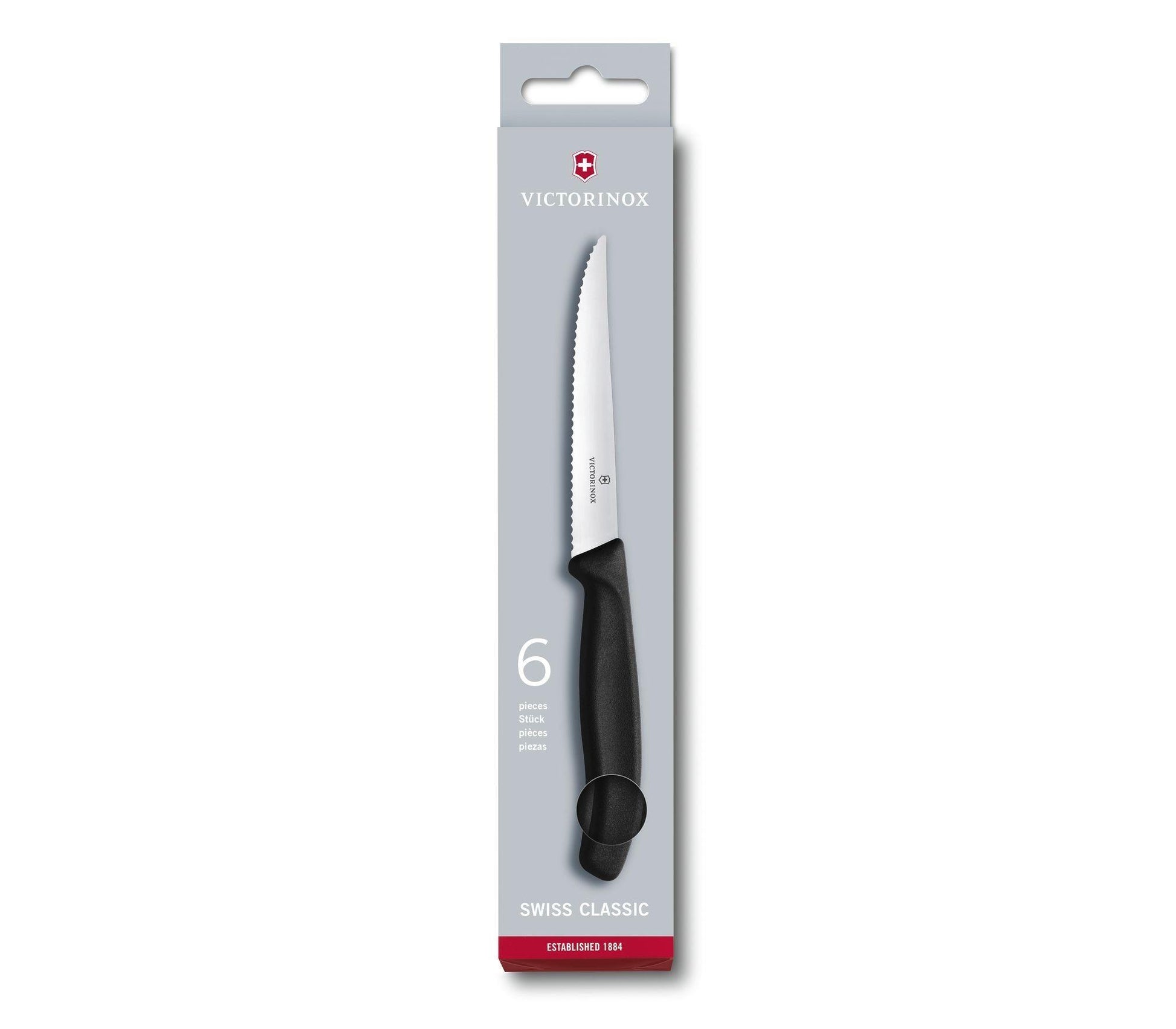 JUEGO DE CUCHILLOS PARA BISTEC VICTORINOX 6 PZAS - GRUPODONPEDRO