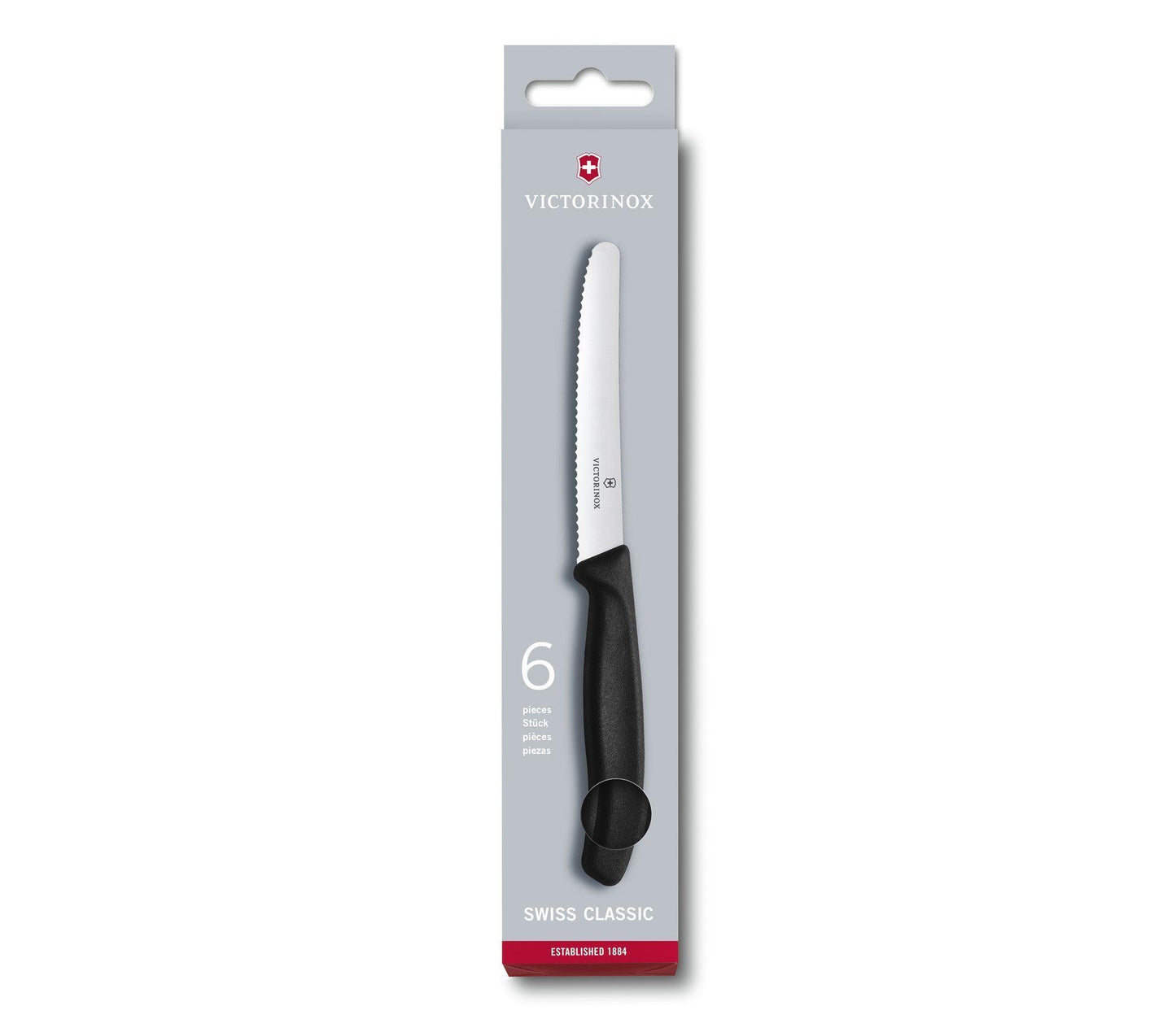 JUEGO DE CUCHILLOS DE MESA VICTORINOX 6 PZAS - GRUPODONPEDRO