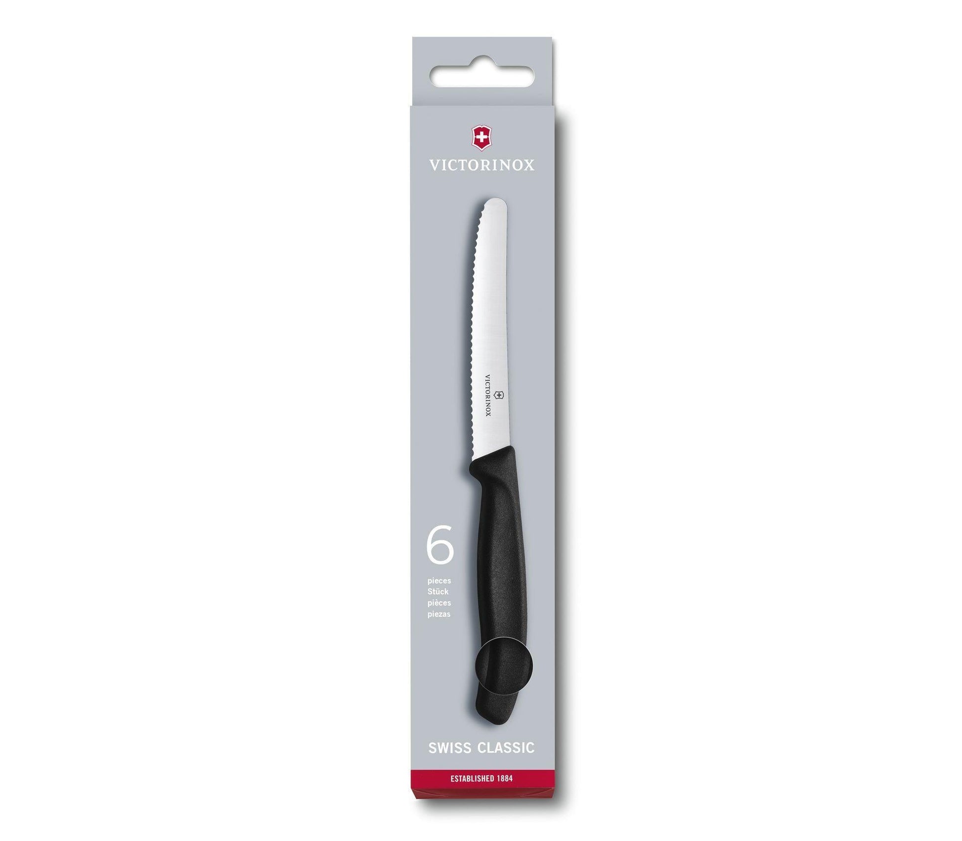 JUEGO DE CUCHILLOS DE MESA VICTORINOX 6 PZAS - GRUPODONPEDRO