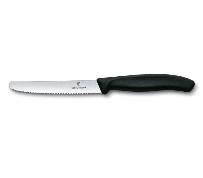 CUCHILLO PARA VERDURAS NEGRO VICTORINOX HOJA DE 11CM - GRUPODONPEDRO